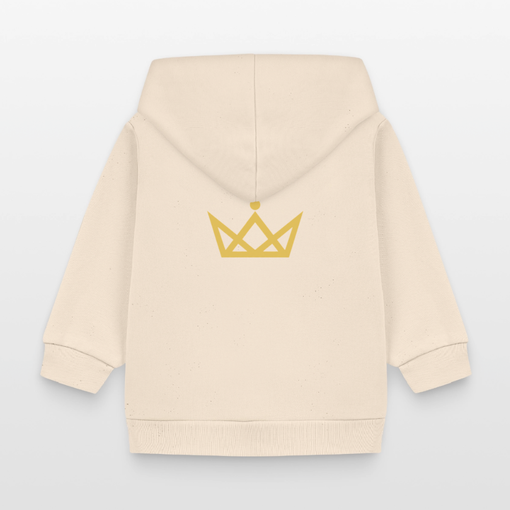 KAISERSTADTKIND 2Golden Crowns - Organic Zip Hoodie BABY CONNECTOR - soft Ecru