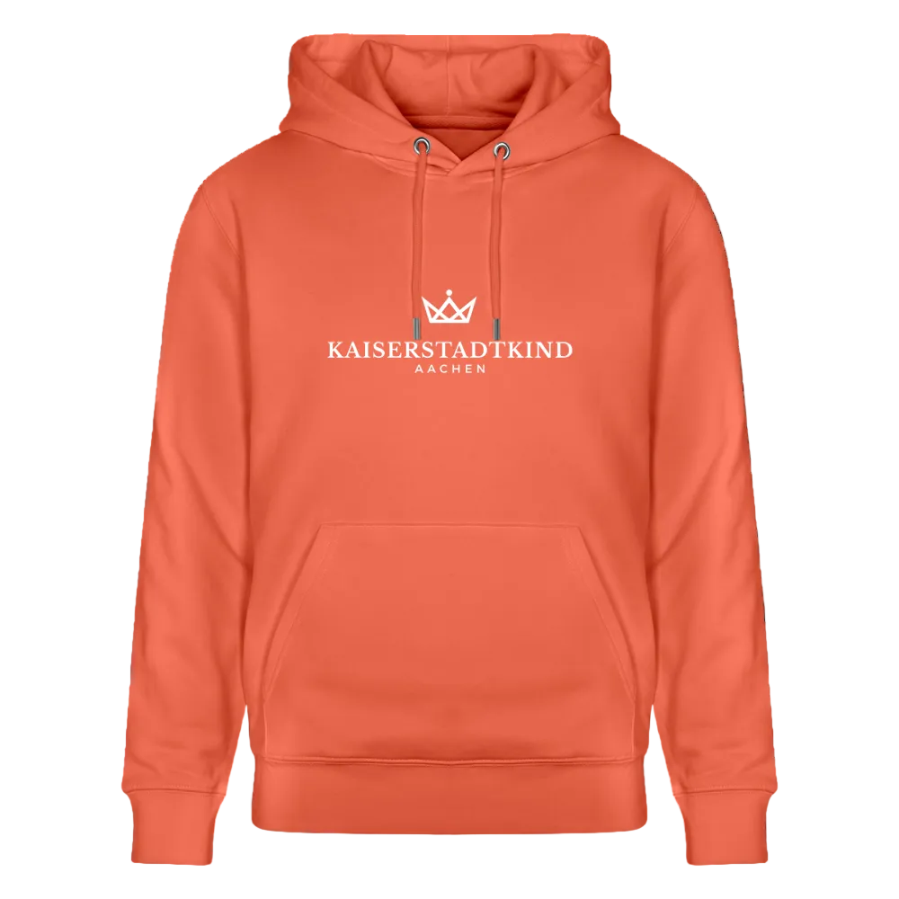 350gr. White Edition - CRUISER  Organic Hoodie - light red