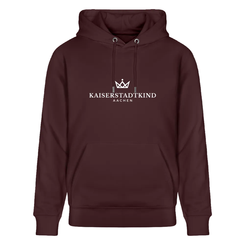 350gr. White Edition - CRUISER  Organic Hoodie - maroon