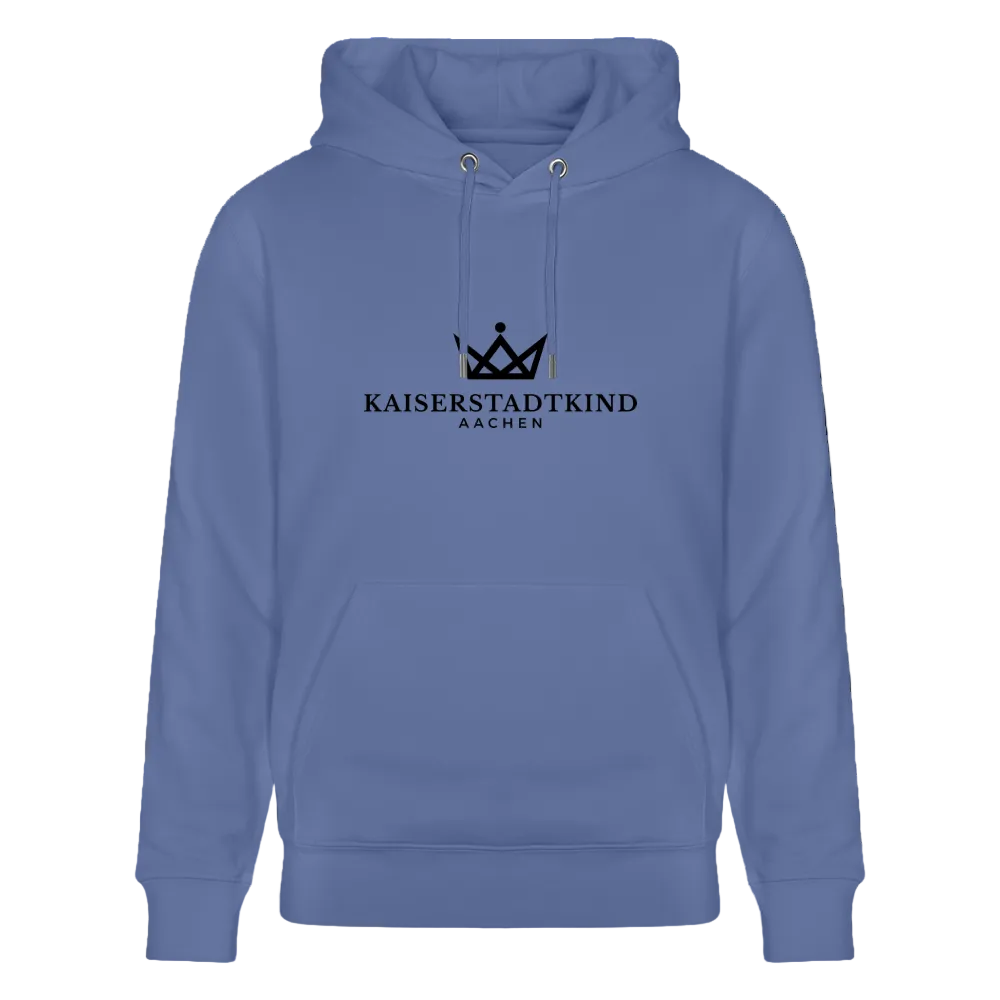 350gr. White Edition - CRUISER  Organic Hoodie - Blau