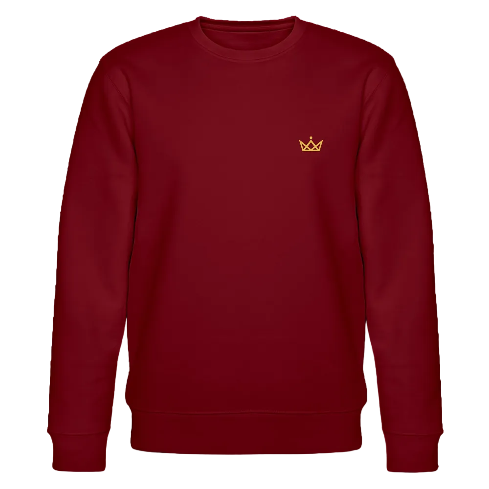 280gr. Golden Crown Edition - CHANGER Organic Sweatshirt - burgundy