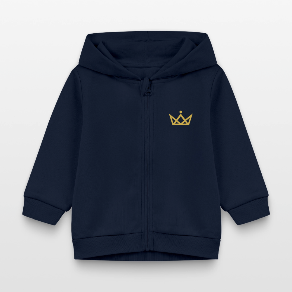 KAISERSTADTKIND 2Golden Crowns - Organic Zip Hoodie BABY CONNECTOR - navy