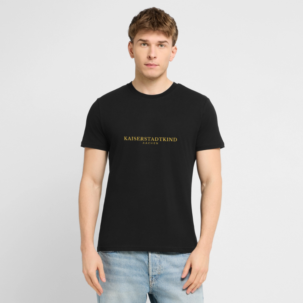 180gr. Golden Letters Edition  - Unisex Organic T-Shirt - black