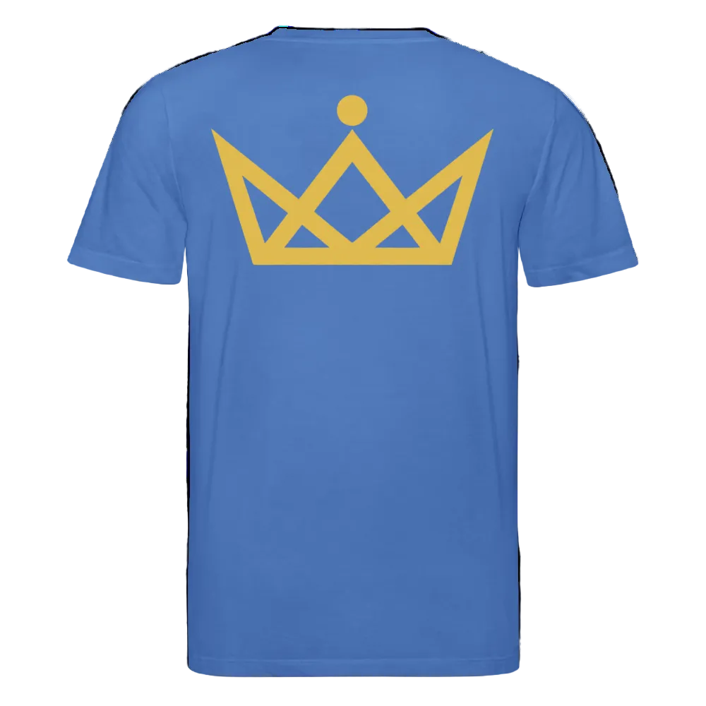 180gr. Golden Letters Edition  - Organic T-Shirt - mindful blue