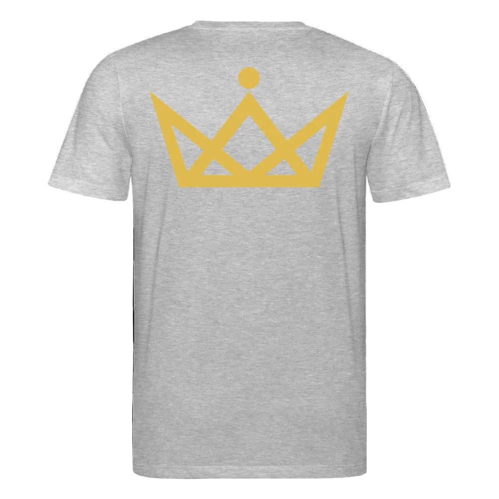 180gr. Golden Letters Edition  - Organic T-Shirt - heather grey
