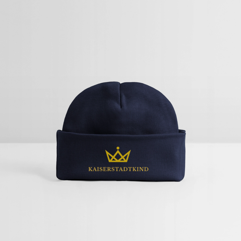 KAISERSTADTKIND Golden Edition - Baby Organic Beanie - navy