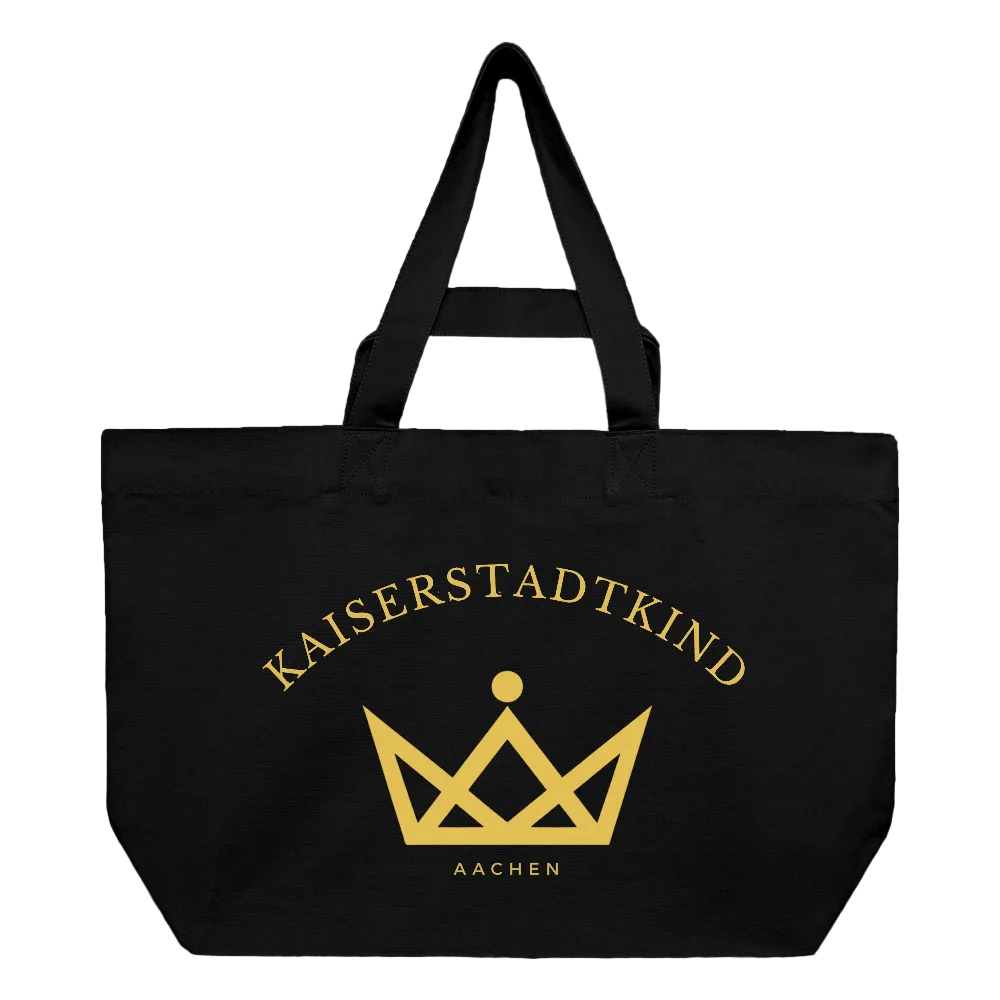 Kaiserstadtkind – Recycelte Shopping Bag - Schwarz