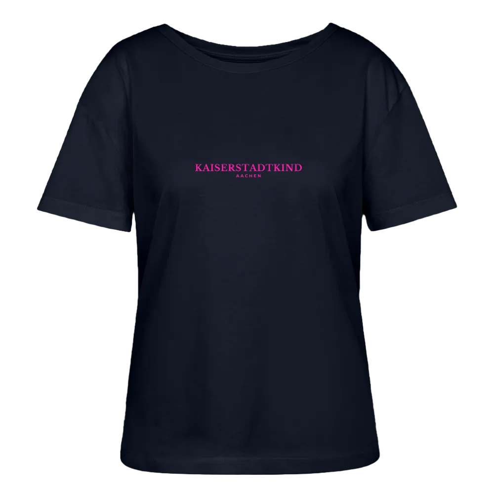 SERENA - Pink Front Script/Back Crown - Navy