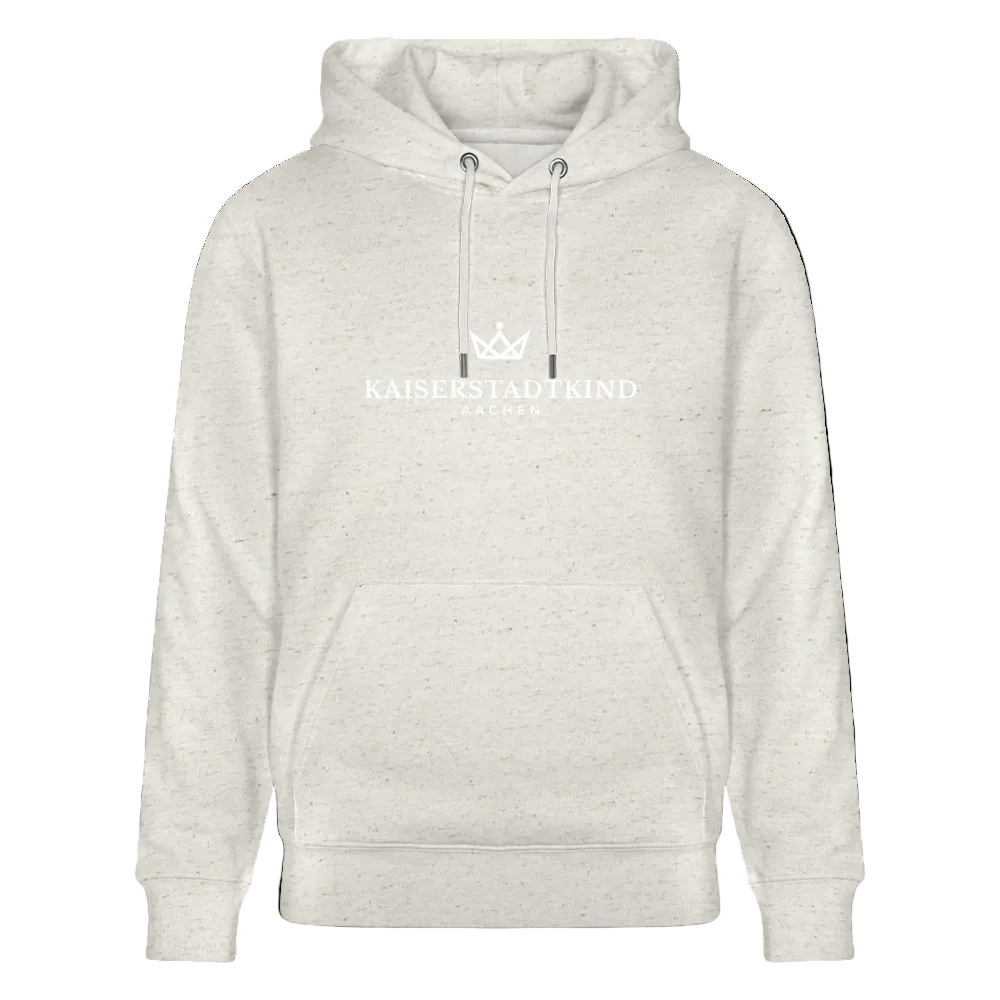 350gr. White Edition - CRUISER  Organic Hoodie - heather oatmeal