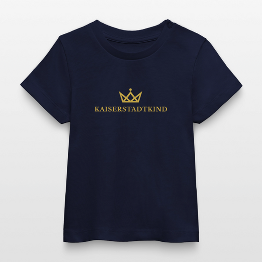 KAISERSTADTKIND Gold Edition - BABY CREATOR Baby Organic T-Shirt - navy