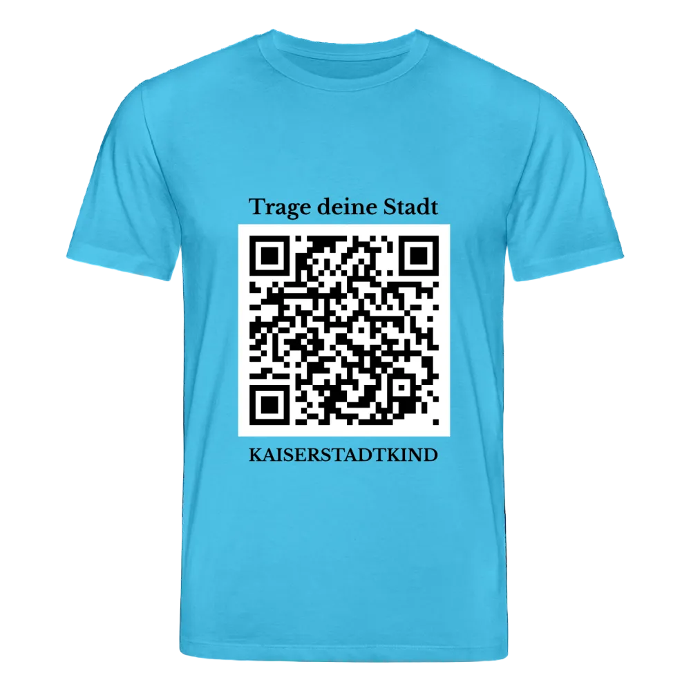 CREATOR T-Shirt - Front QR - Aquablau