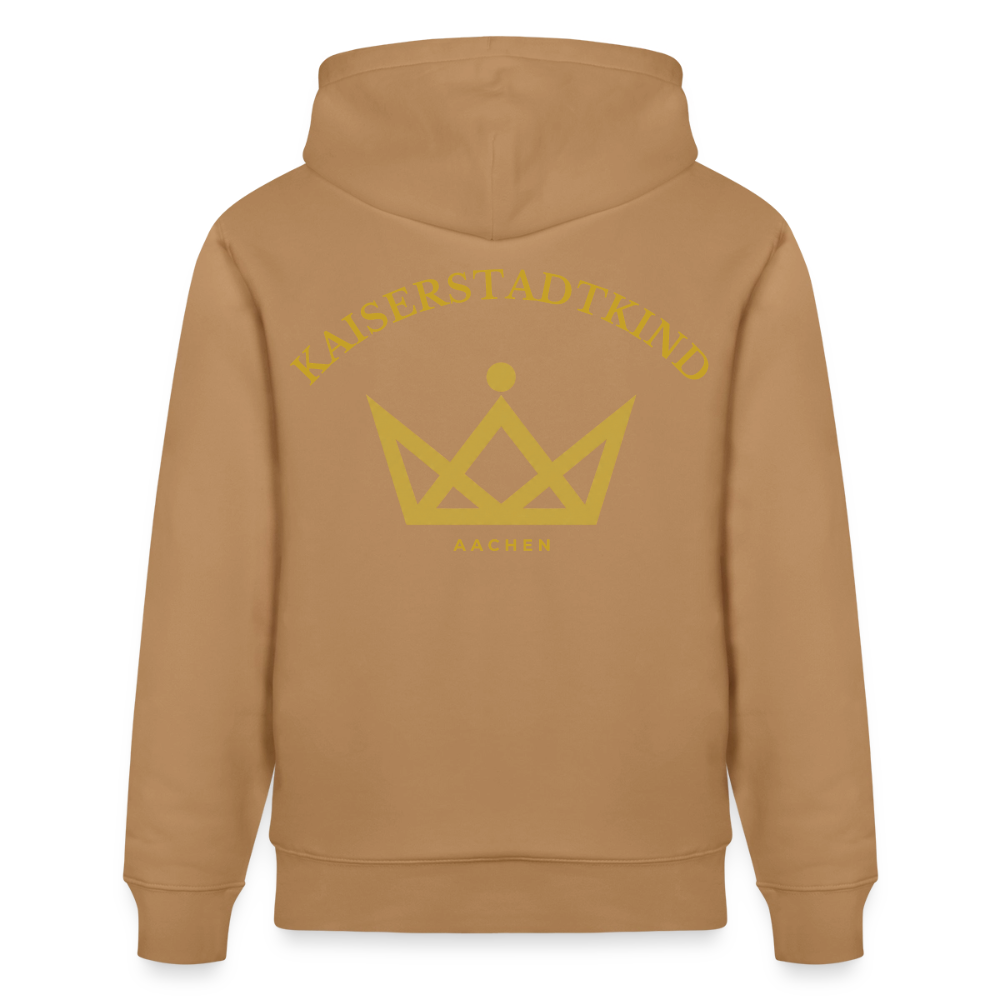 CRUISER Hoodie - Gold Front Script/Gold Back Round - Karamell 