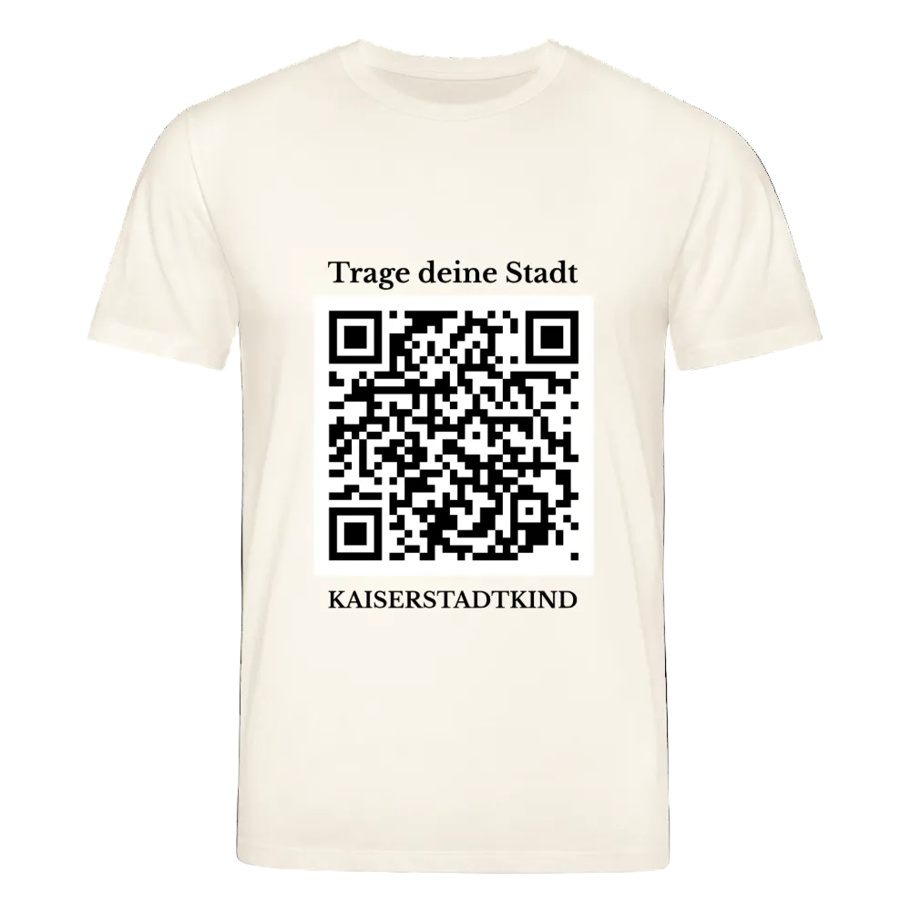 CREATOR T-Shirt - Front QR - Naturweiß 