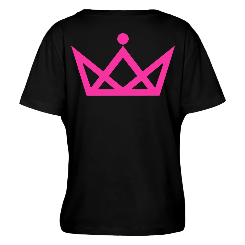 SERENA - Pink Front Script/Back Crown - Schwarz