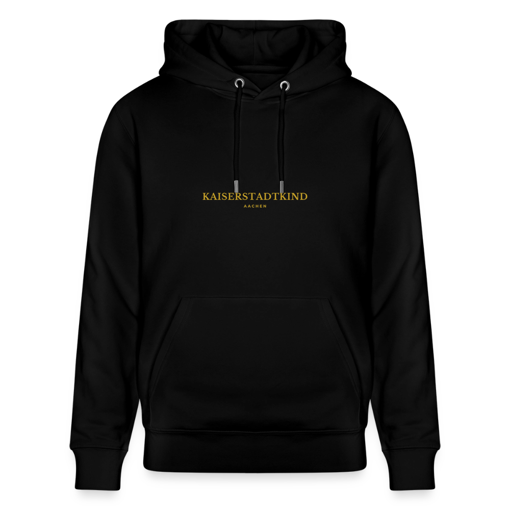 CRUISER Hoodie - Gold Front Script/Gold Back Round - Schwarz