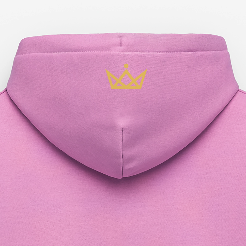 NORA Hoodie - Gold Front Logo/Hood Crown - Pink