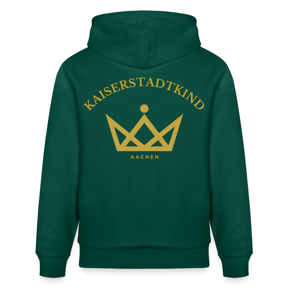 CRUISER Hoodie - Gold Front Script/Gold Back Round - Forest
