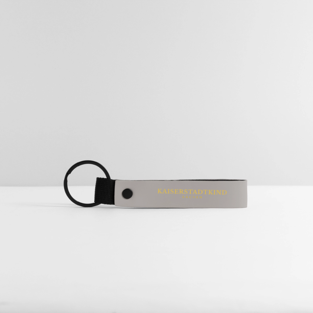 KAISERSTADTKIND Gold Edition - MATTE MINIMALIST keyring - light grey