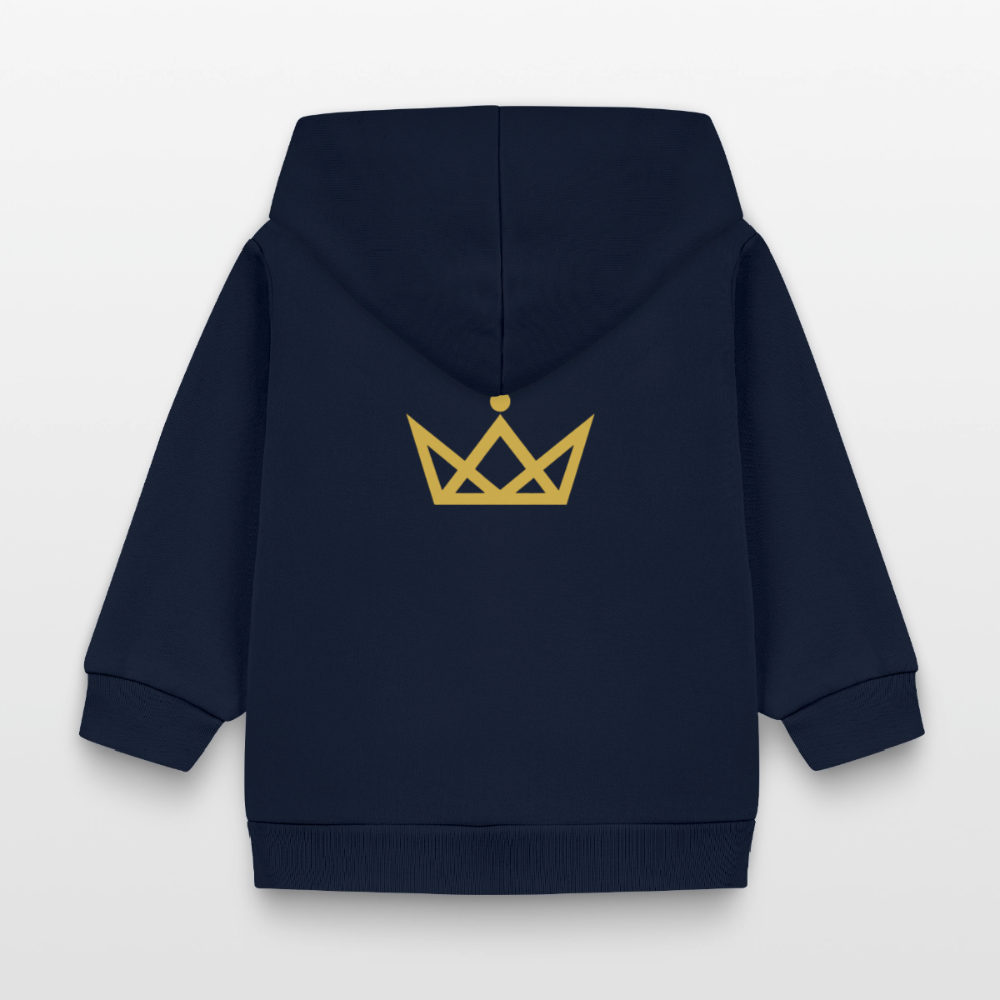 KAISERSTADTKIND 2Golden Crowns - Organic Zip Hoodie BABY CONNECTOR - navy
