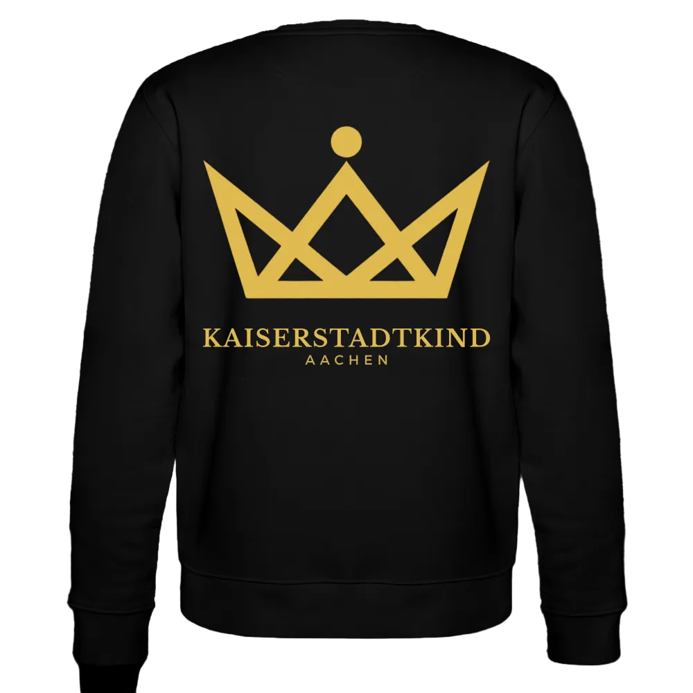 280gr. Golden Crown Edition - CHANGER Organic Sweatshirt - black