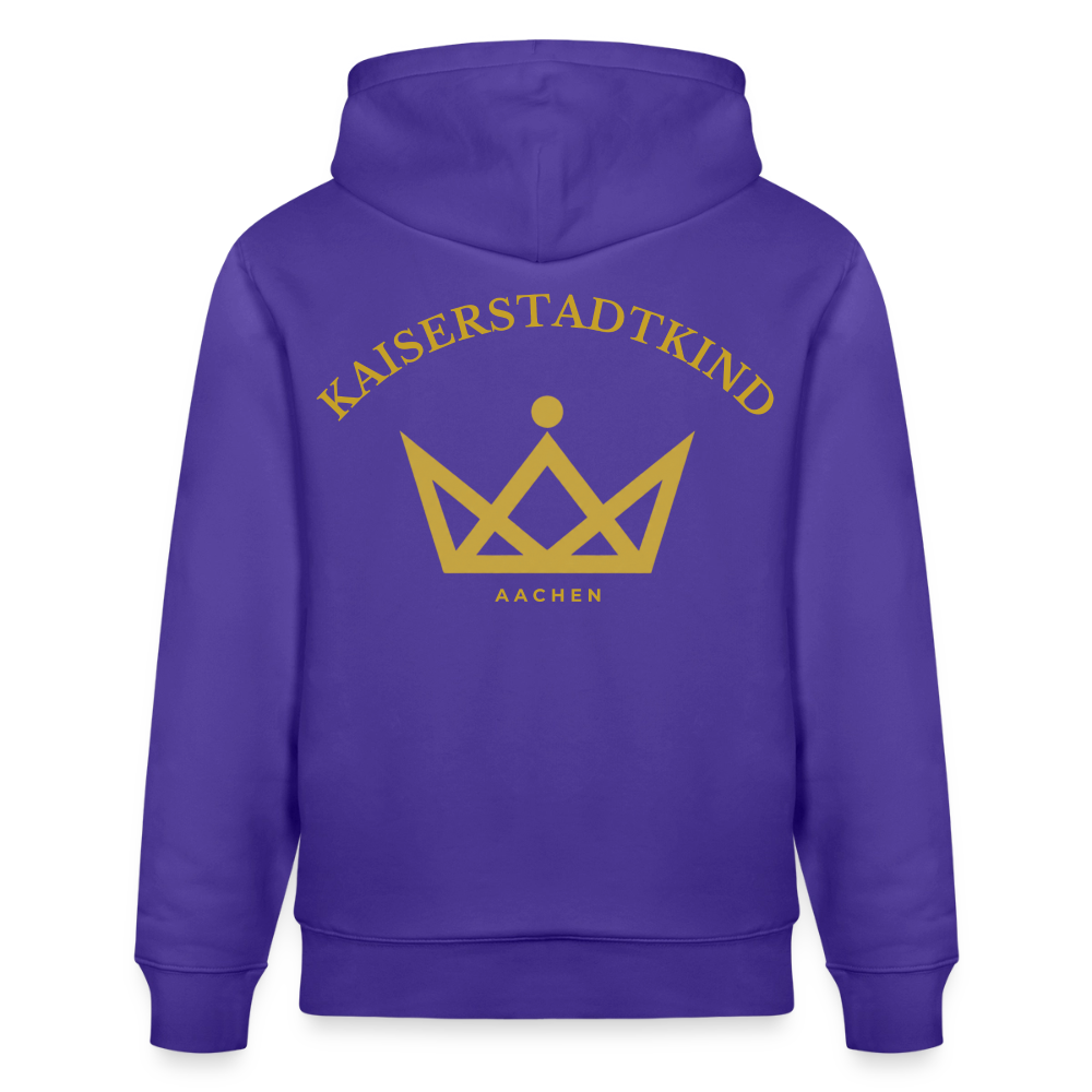 CRUISER Hoodie - Gold Front Script/Gold Back Round - Purple Love 