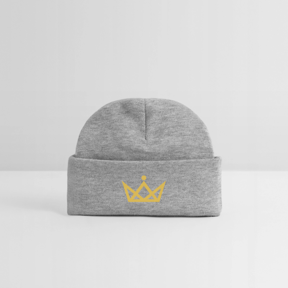 KAISERSTADTKIND Golden Crown - Baby Organic Beanie - heather grey