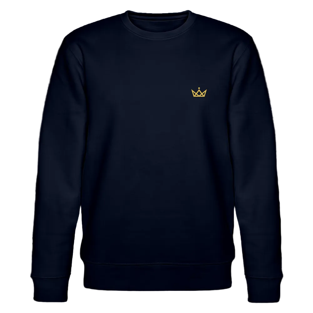280gr. Golden Crown Edition - CHANGER Organic Sweatshirt - navy