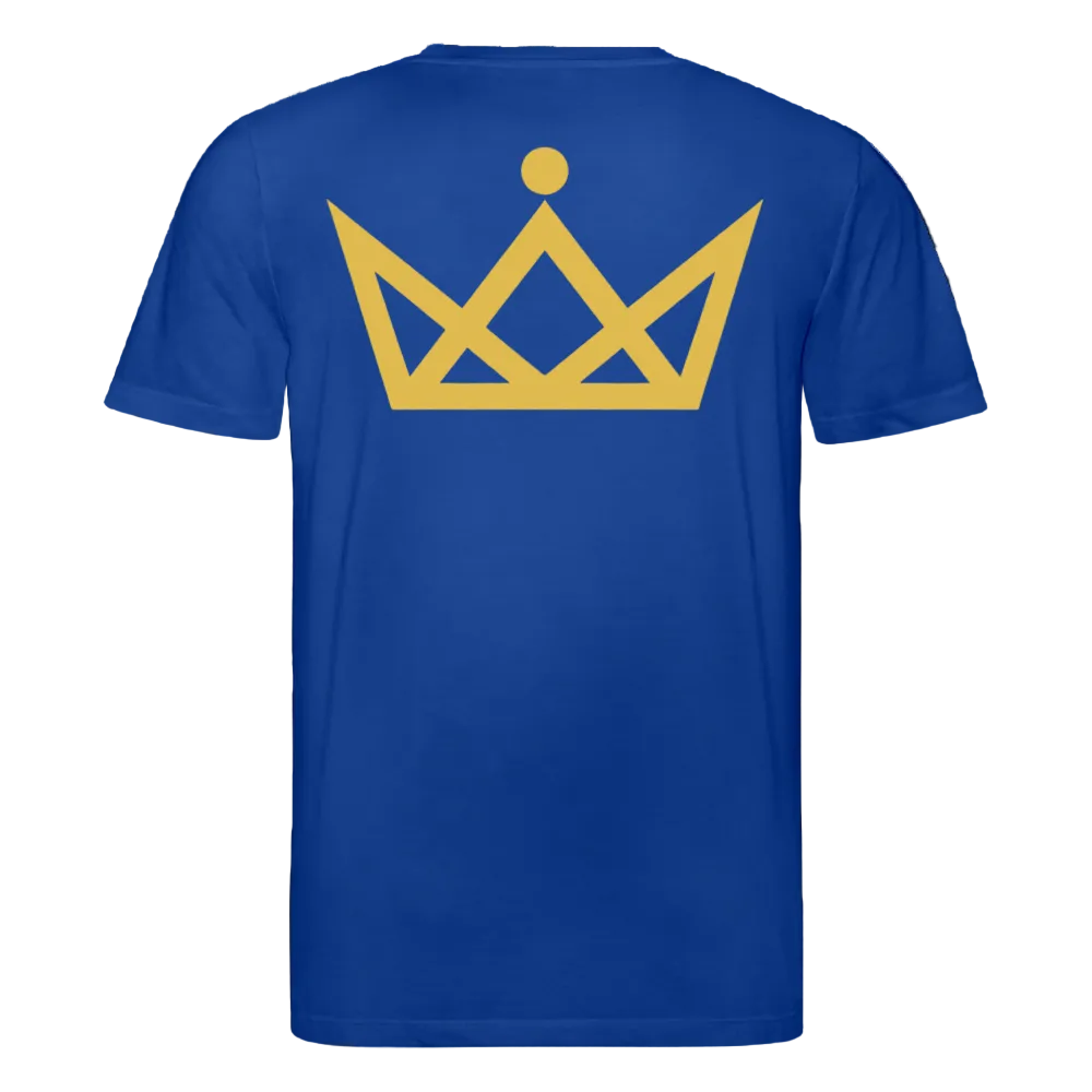 180gr. Golden Letters Edition  - Unisex Organic T-Shirt - majorelle blue