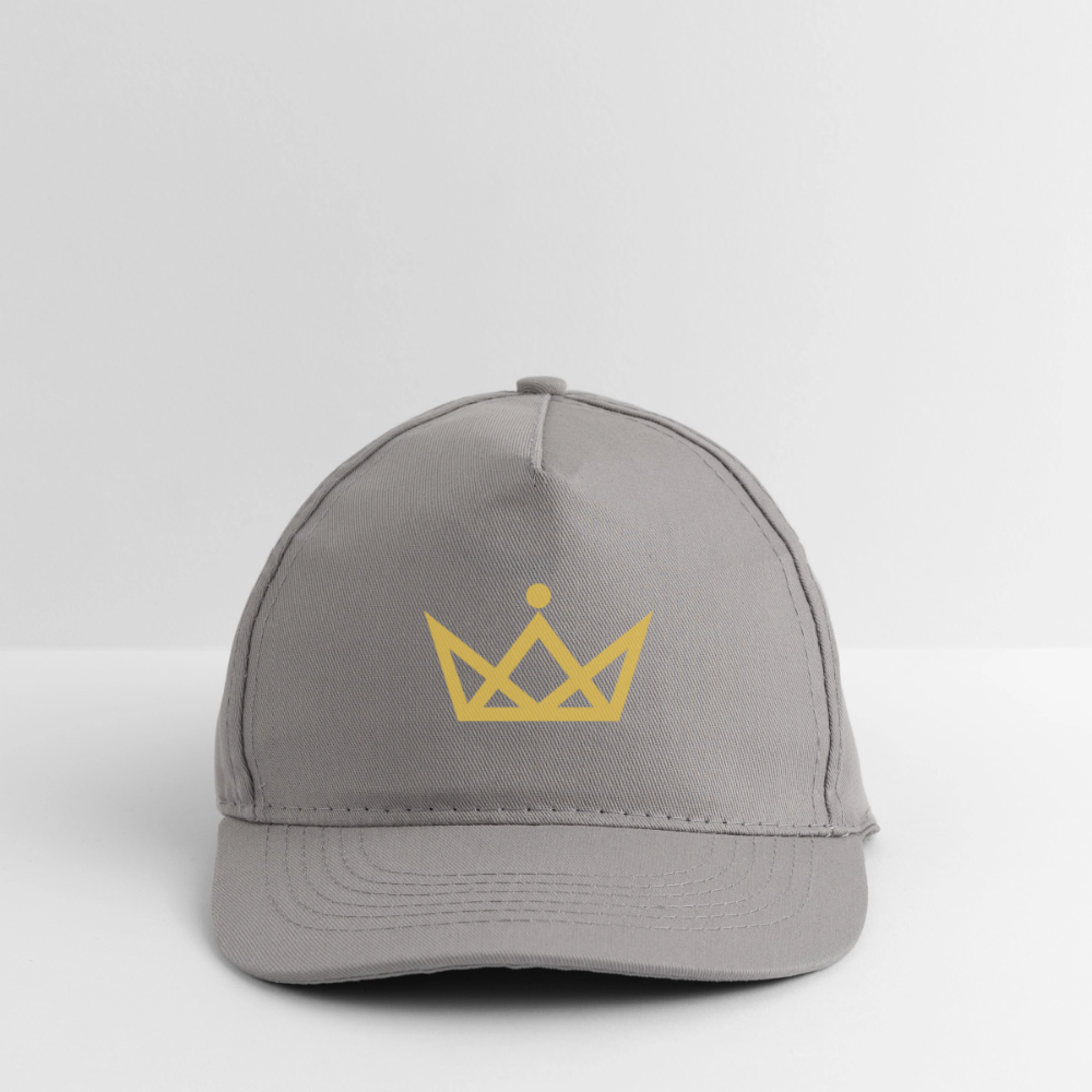 KAISERSTADTKIND Golden Crown - Organic Baseball Cap - light grey