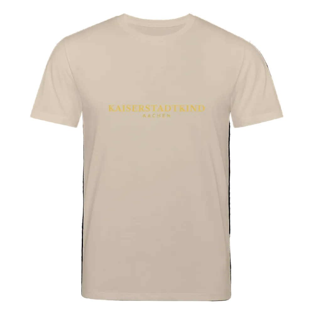 180gr. Golden Letters Edition  - Organic T-Shirt - beige