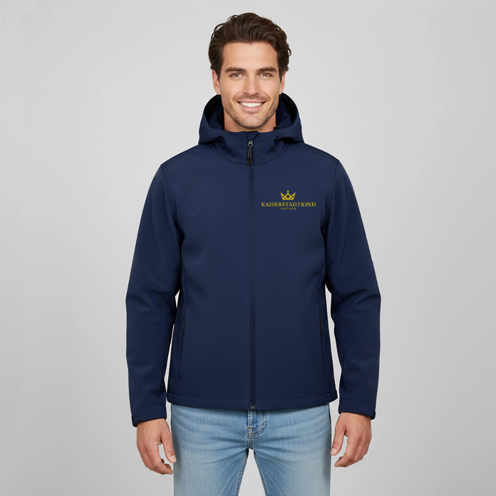 KAISERSTADTKIND Men's Recycled Softshell Jacket DISCOVERER - navy