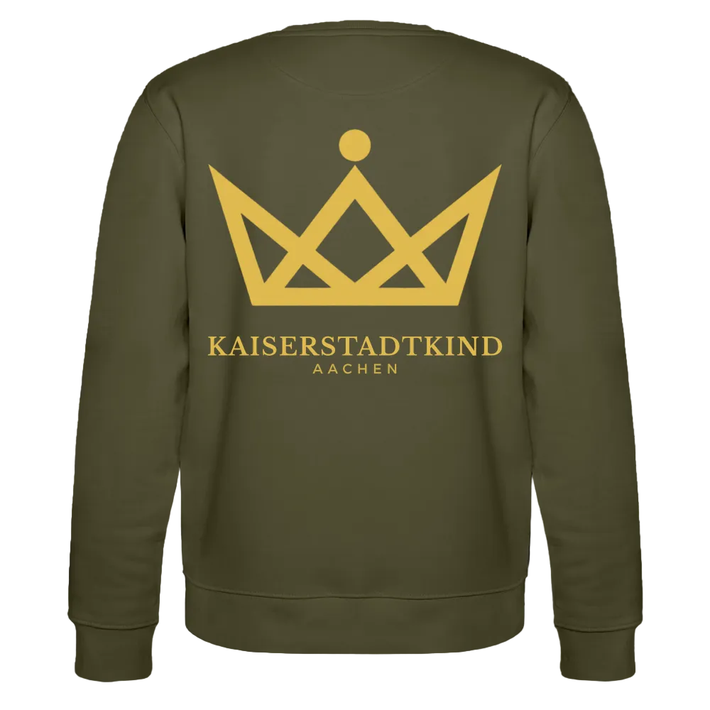 280gr. Golden Crown Edition - CHANGER Organic Sweatshirt - khaki