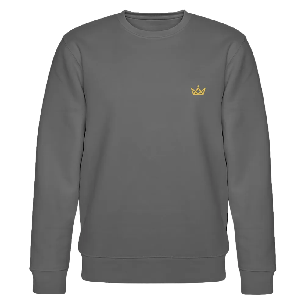280gr. Golden Crown Edition - CHANGER Organic Sweatshirt - anthracite