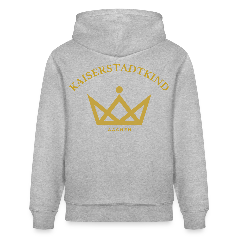 CRUISER Hoodie - Gold Front Script/Gold Back Round - Grau meliert