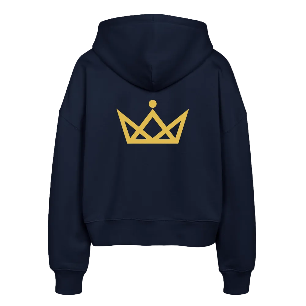 KAISERSTADTKIND Gold Edition - Boxy Bio Zip Hoodie Ida - Navy