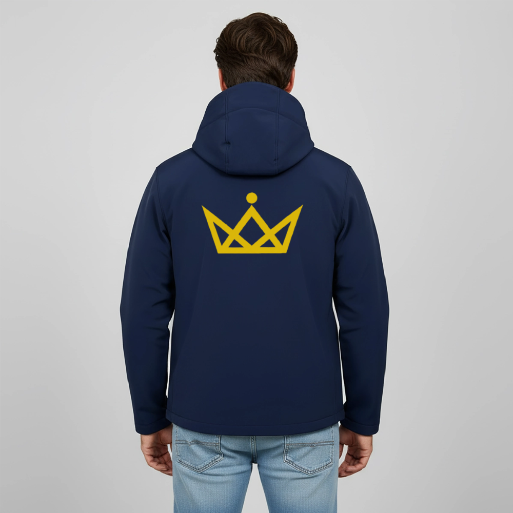 KAISERSTADTKIND Men's Recycled Softshell Jacket DISCOVERER - navy