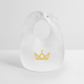 KAISERSTADTKIND Golden Crown - Baby Organic Bib - white