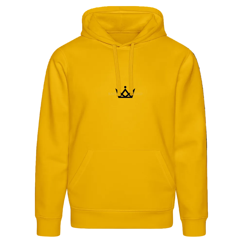 KAISERSTADTKIND x ALEMANNIA – SONDEREDITION DRUMMER HOODIE Back - Spektralgelb