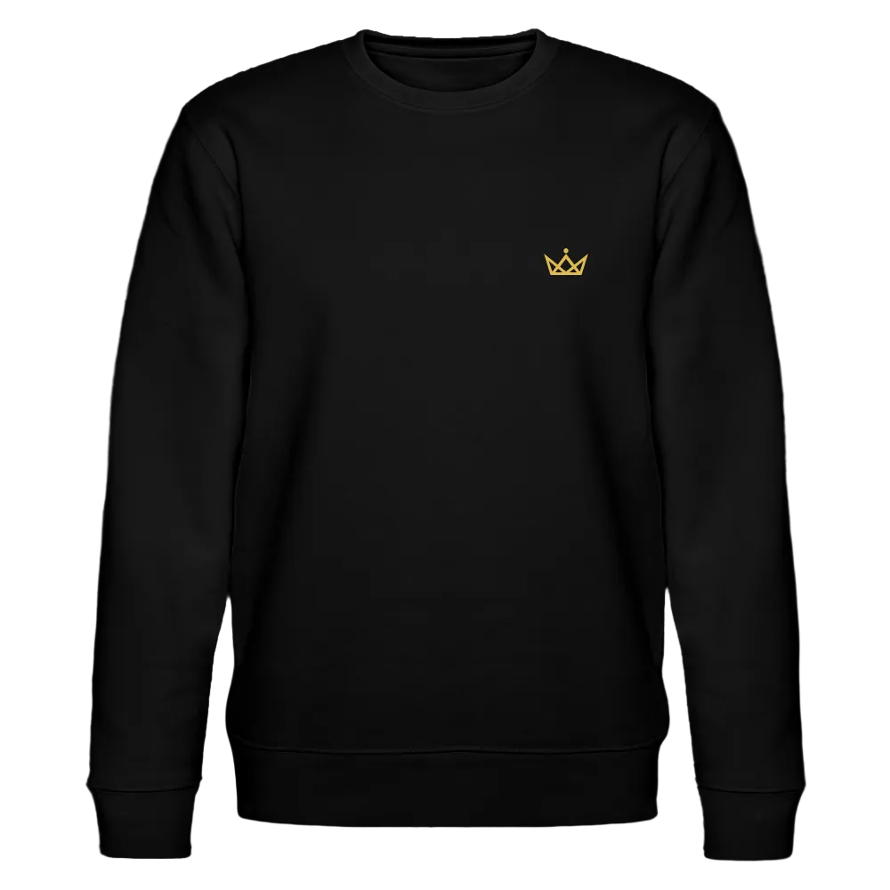 280gr. Golden Crown Edition - CHANGER Organic Sweatshirt - black