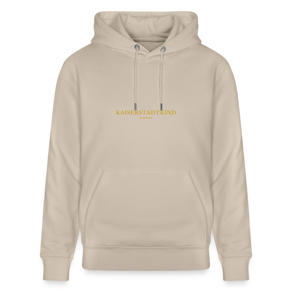 CRUISER Hoodie - Gold Front Script/Gold Back Round - Beige