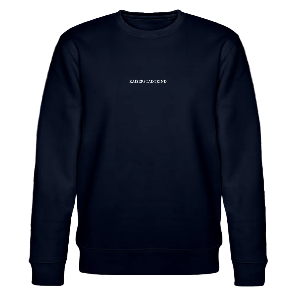 KAISERSTADTKIND White Letters - CHANGER  Organic Sweatshirt - navy