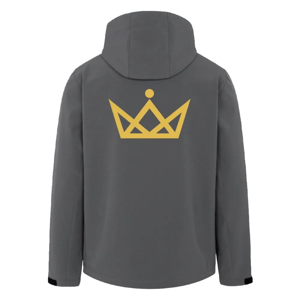 DISCOVERER Softshell Jacket - Gold Front Logo / Back Crown - Anthrazit