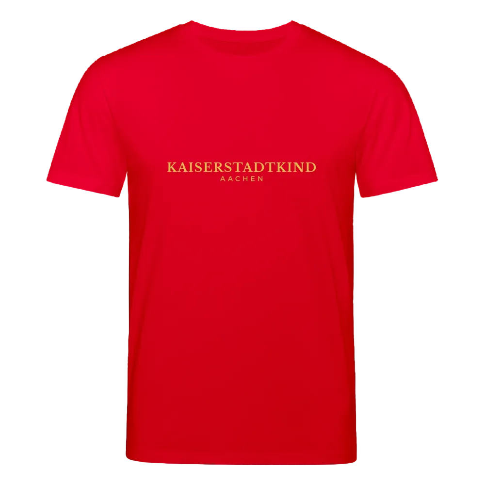 180gr. Golden Letters Edition  - Unisex Organic T-Shirt - red