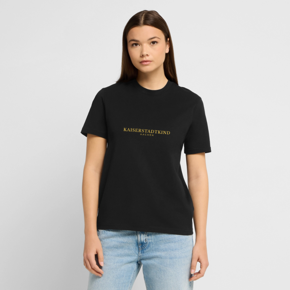 180gr. Golden Letters Edition  - Organic T-Shirt - black