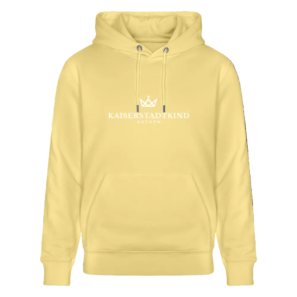 350gr. White Edition - CRUISER  Organic Hoodie - viva yellow 