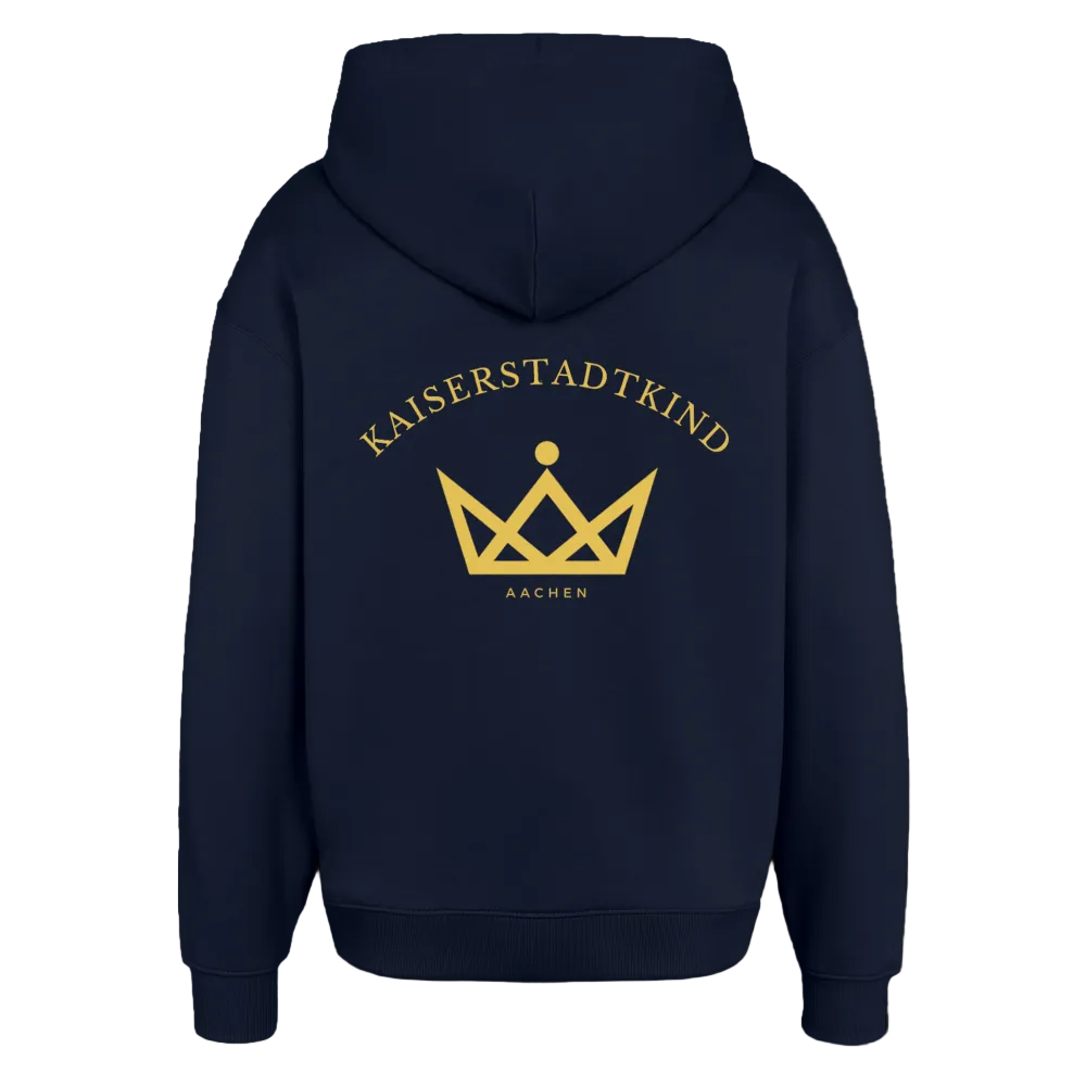 KAISERSTADTKIND Golden Circel - Oversized Hoodie - Navy