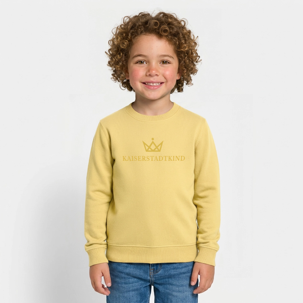 KAISERSTADTKIND Gold Edition - Mini Changer Organic Kids’ Sweatshirt - viva yellow 