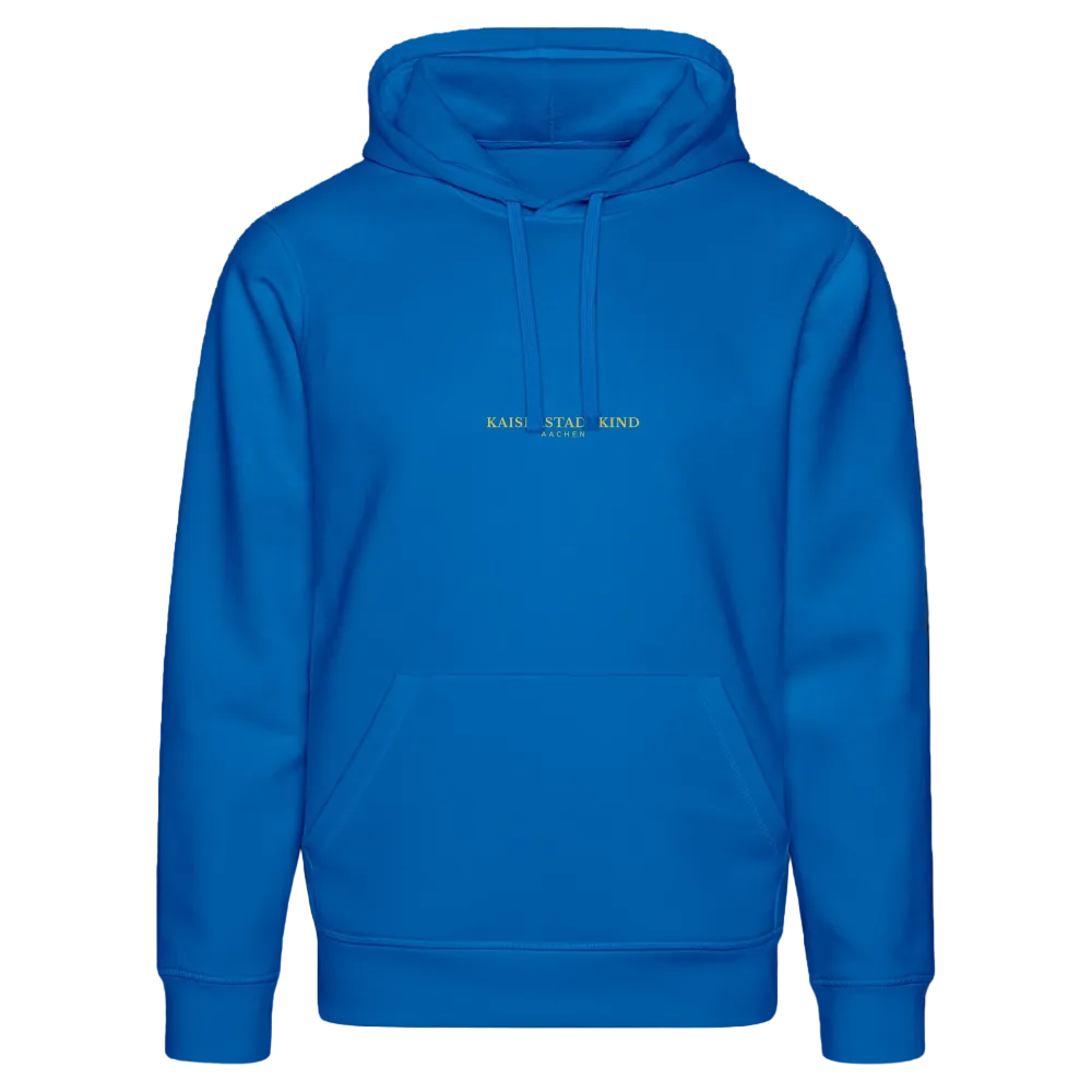 KAISERSTADTKIND Golden Circle - Bio-Hoodie DRUMMER - Königsblau