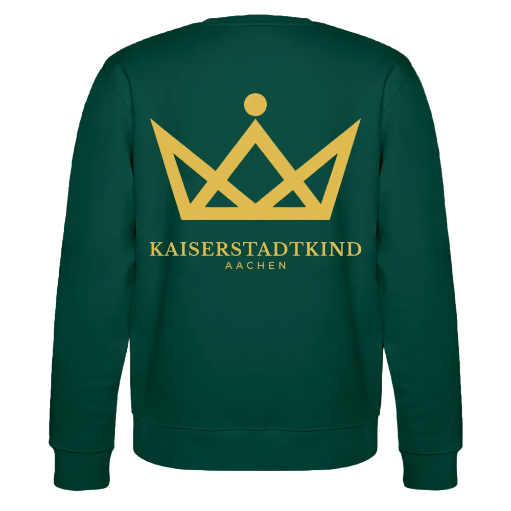 280gr. Golden Crown Edition - CHANGER Organic Sweatshirt - forest