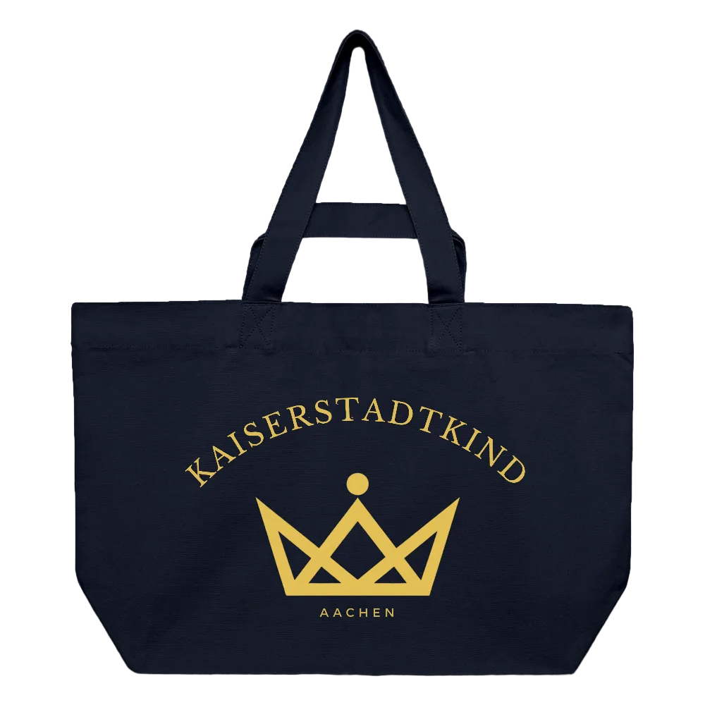 Kaiserstadtkind – Recycelte Shopping Bag - Navy